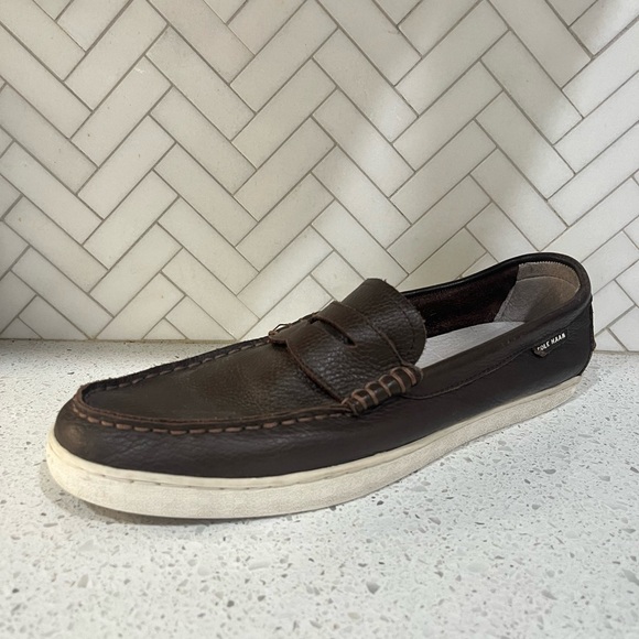 Cole Haan Nantucket Penny Slip On Dark Chocolate Men’s Size 12M - Picture 2 of 10